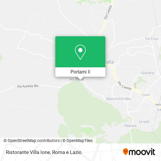 Mappa Ristorante Villa Ione