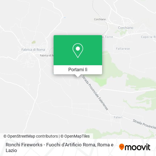 Mappa Ronchi Fireworks - Fuochi d'Artificio Roma