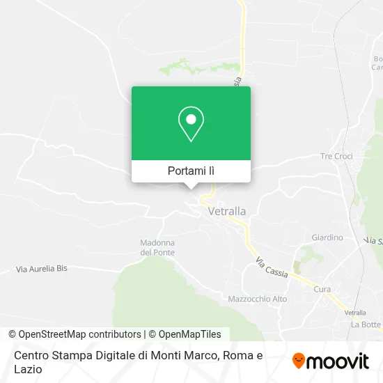 Mappa Centro Stampa Digitale di Monti Marco