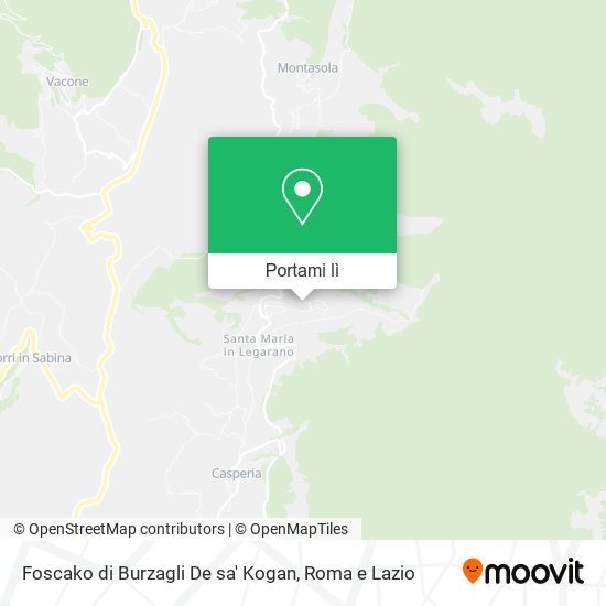 Mappa Foscako di Burzagli De sa' Kogan