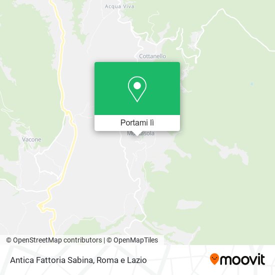 Mappa Antica Fattoria Sabina