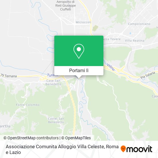 Mappa Associazione Comunita Alloggio Villa Celeste