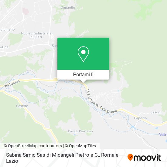 Mappa Sabina Simic Sas di Micangeli Pietro e C.
