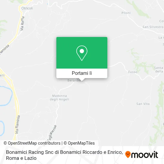 Mappa Bonamici Racing Snc di Bonamici Riccardo e Enrico