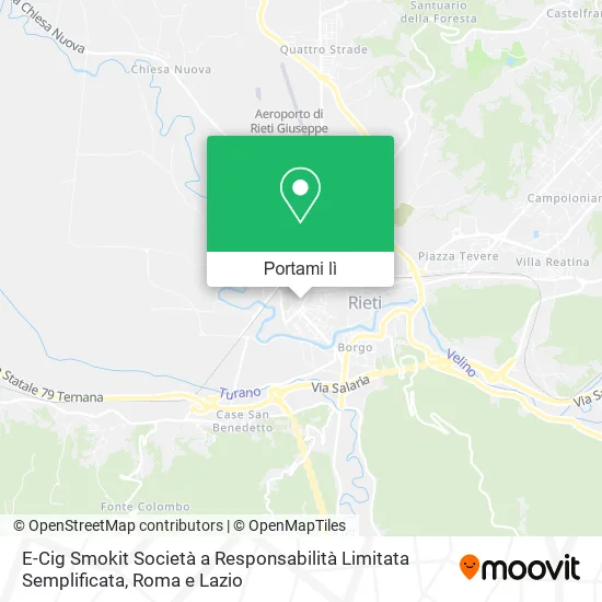 Mappa E-Cig Smokit Società a Responsabilità Limitata Semplificata
