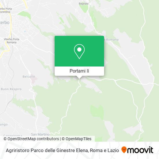 Mappa Agriristoro Parco delle Ginestre Elena