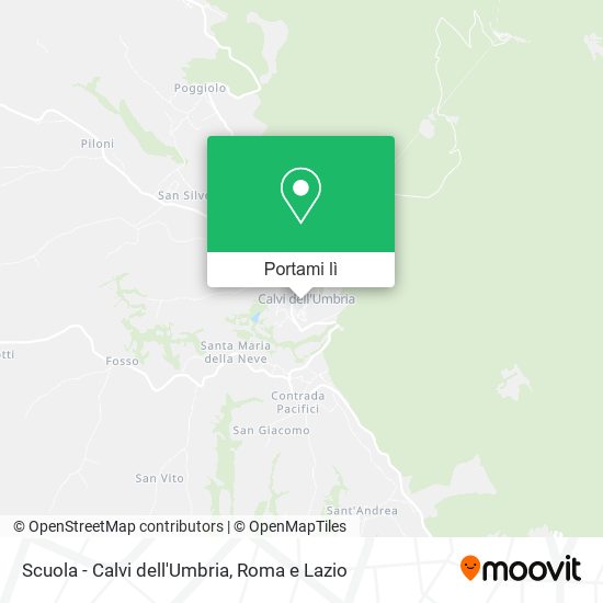 Mappa Scuola - Calvi dell'Umbria