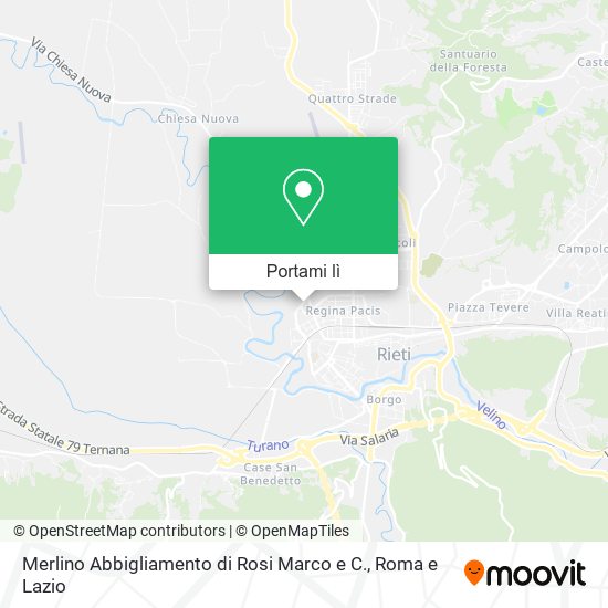Mappa Merlino Abbigliamento di Rosi Marco e C.