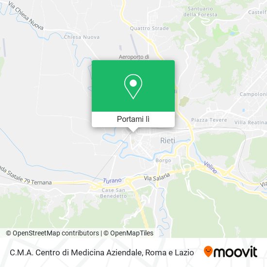 Mappa C.M.A. Centro di Medicina Aziendale