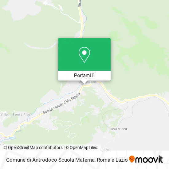 Mappa Comune di Antrodoco Scuola Materna