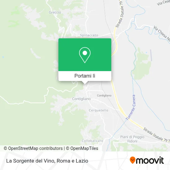 Mappa La Sorgente del Vino