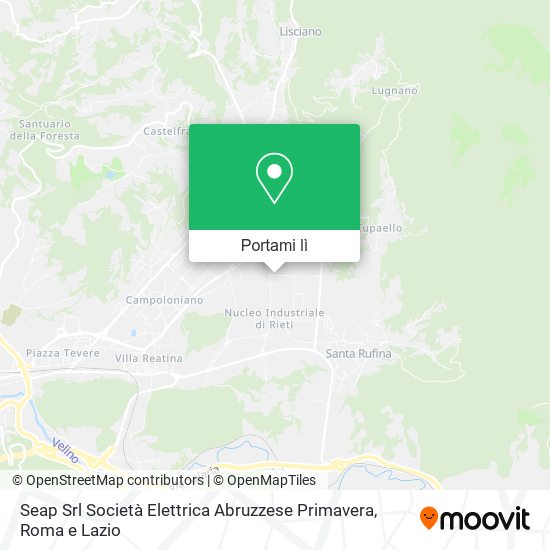 Mappa Seap Srl Società Elettrica Abruzzese Primavera
