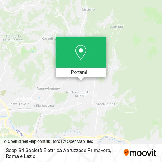 Mappa Seap Srl Società Elettrica Abruzzese Primavera