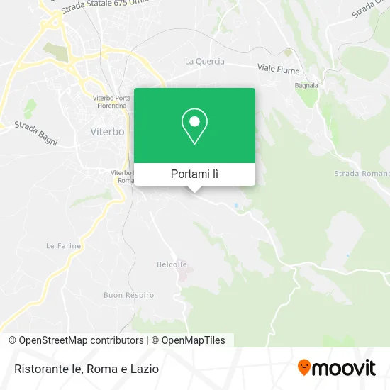 Mappa Ristorante le