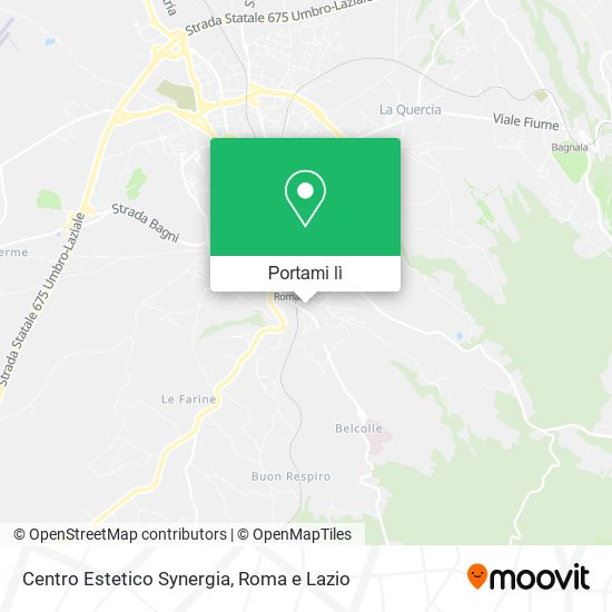 Mappa Centro Estetico Synergia