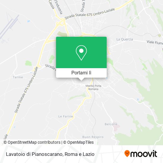 Mappa Lavatoio di Pianoscarano