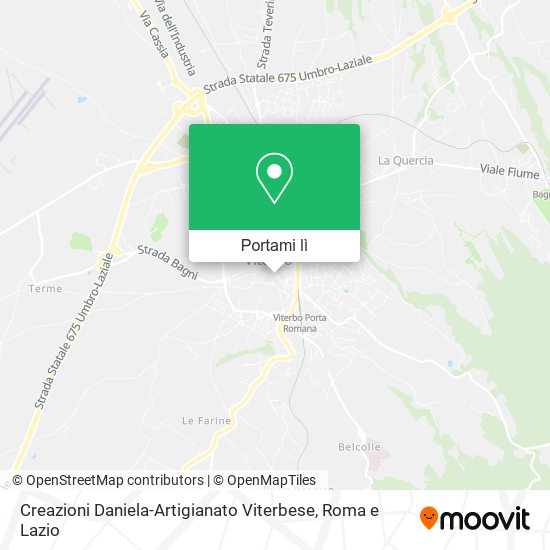 Mappa Creazioni Daniela-Artigianato Viterbese