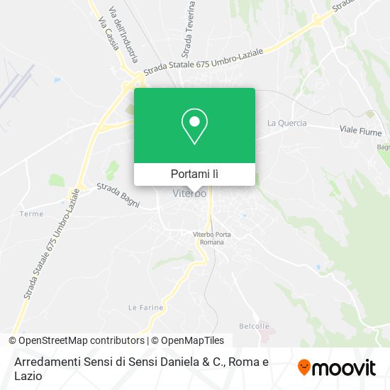 Mappa Arredamenti Sensi di Sensi Daniela & C.