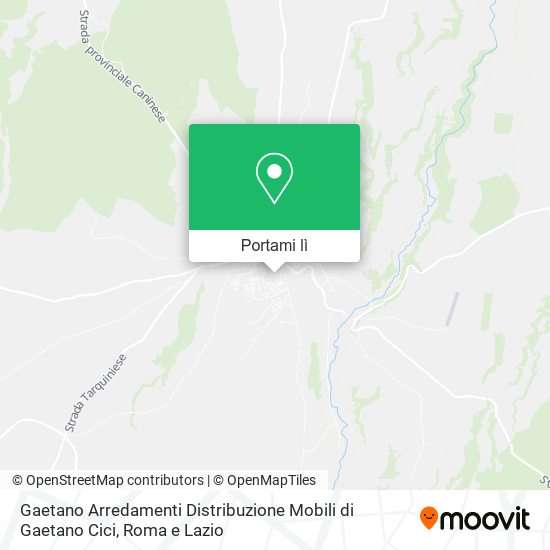 Mappa Gaetano Arredamenti Distribuzione Mobili di Gaetano Cici