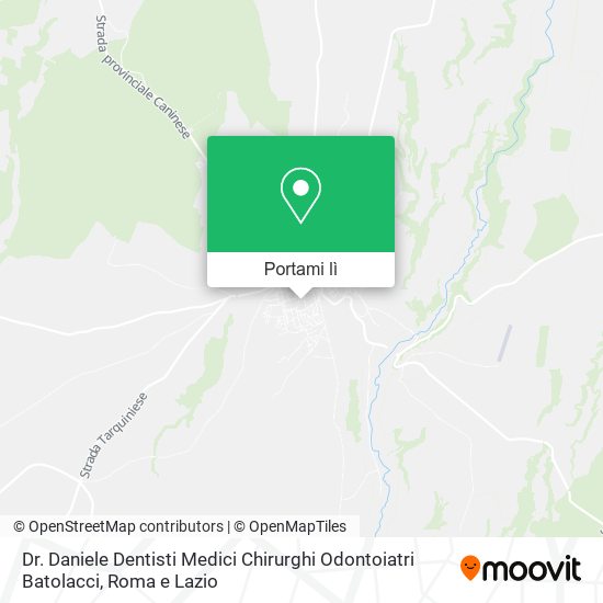 Mappa Dr. Daniele Dentisti Medici Chirurghi Odontoiatri Batolacci