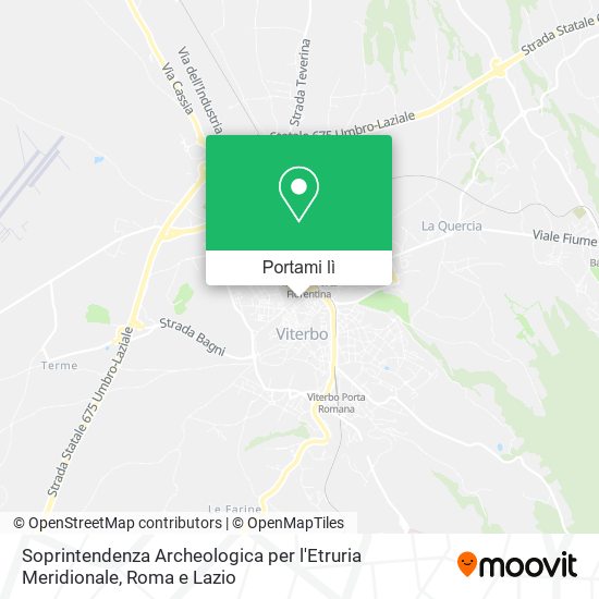 Mappa Soprintendenza Archeologica per l'Etruria Meridionale