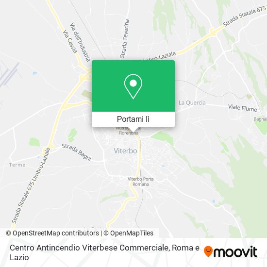 Mappa Centro Antincendio Viterbese Commerciale