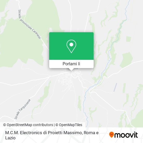 Mappa M.C.M. Electronics di Proietti Massimo