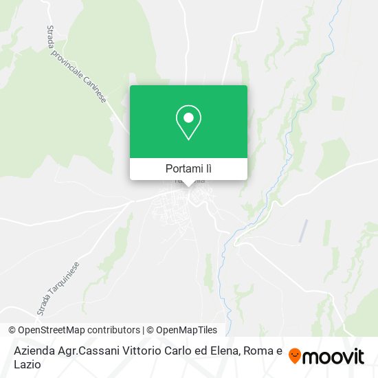 Mappa Azienda Agr.Cassani Vittorio Carlo ed Elena
