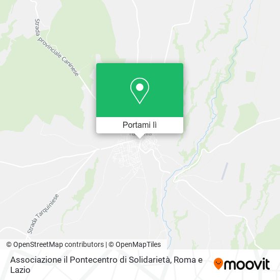 Mappa Associazione il Pontecentro di Solidarietà