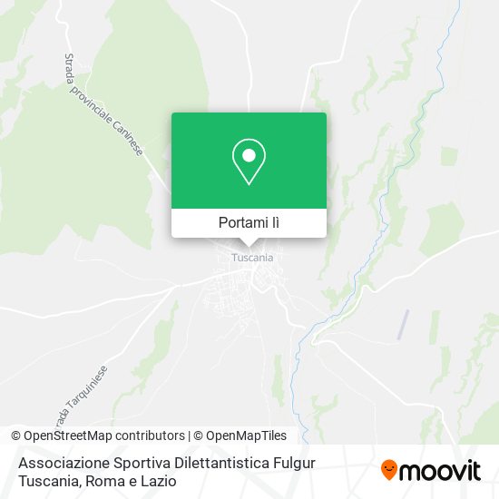 Mappa Associazione Sportiva Dilettantistica Fulgur Tuscania