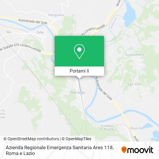 Mappa Azienda Regionale Emergenza Sanitaria Ares 118