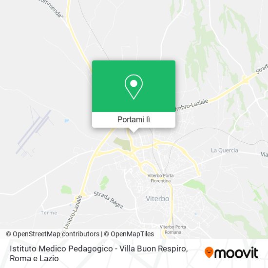 Mappa Istituto Medico Pedagogico - Villa Buon Respiro