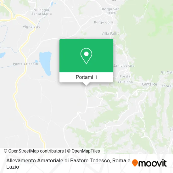 Mappa Allevamento Amatoriale di Pastore Tedesco