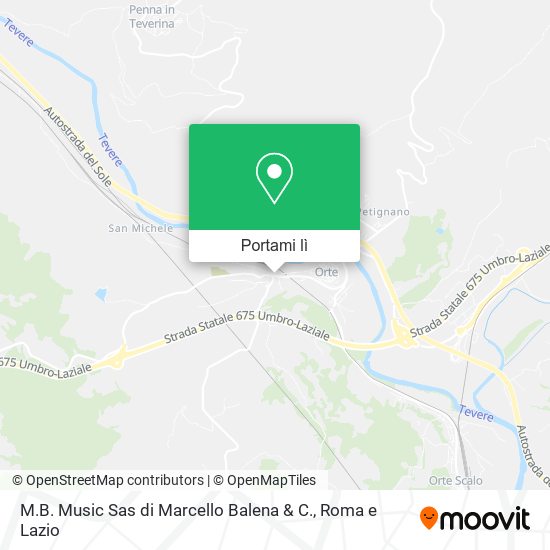 Mappa M.B. Music Sas di Marcello Balena & C.