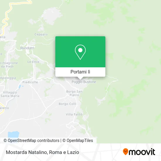 Mappa Mostarda Natalino