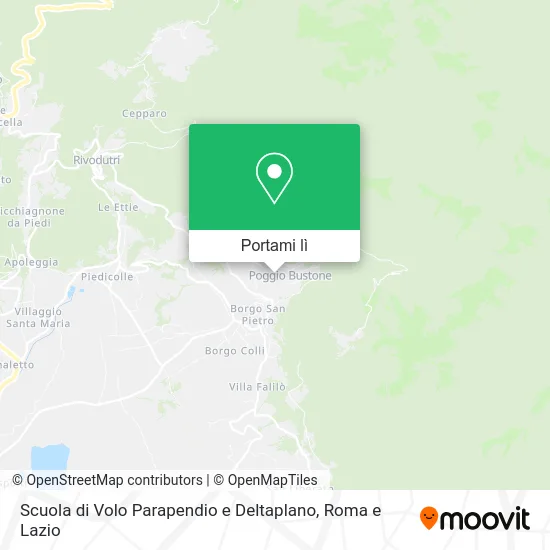 Mappa Scuola di Volo Parapendio e Deltaplano