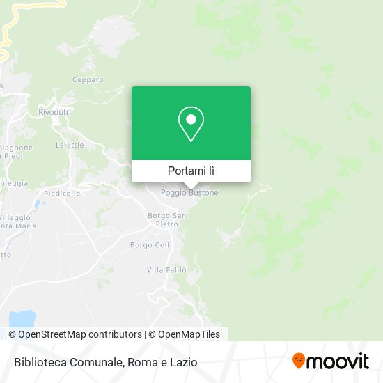 Mappa Biblioteca Comunale