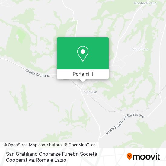 Mappa San Gratiliano Onoranze Funebri Società Cooperativa