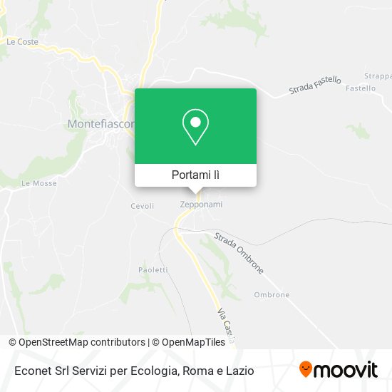 Mappa Econet Srl Servizi per Ecologia