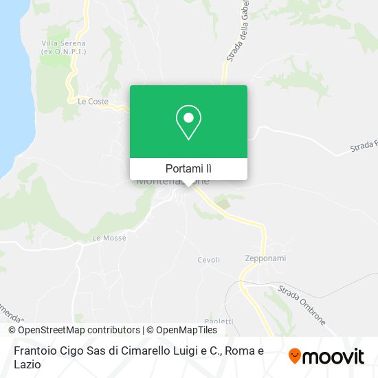 Mappa Frantoio Cigo Sas di Cimarello Luigi e C.
