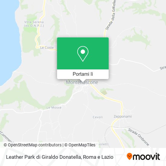 Mappa Leather Park di Giraldo Donatella