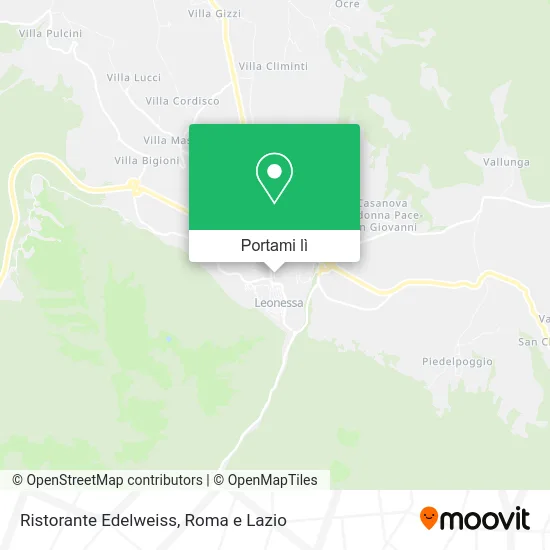 Mappa Ristorante Edelweiss