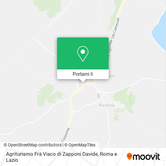 Mappa Agriturismo Frà Viaco di Zapponi Davide