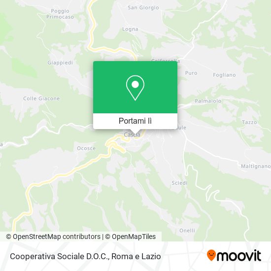 Mappa Cooperativa Sociale D.O.C.