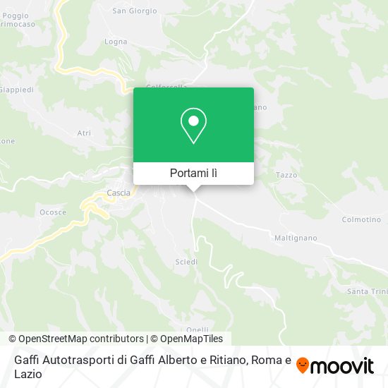 Mappa Gaffi Autotrasporti di Gaffi Alberto e Ritiano