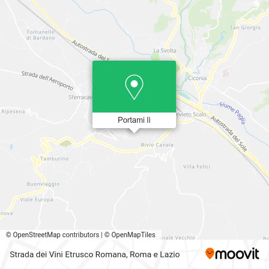 Mappa Strada dei Vini Etrusco Romana