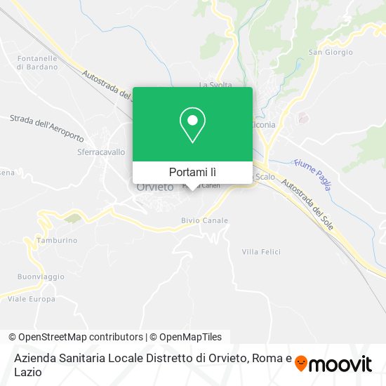 Mappa Azienda Sanitaria Locale Distretto di Orvieto