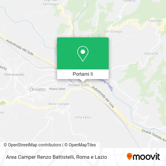 Mappa Area Camper Renzo Battistelli
