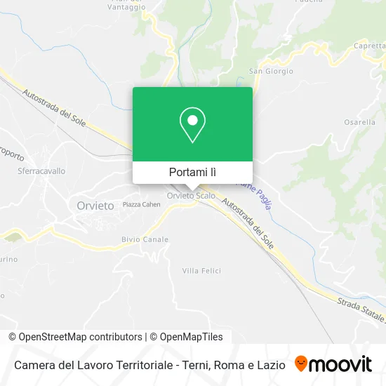 Mappa Camera del Lavoro Territoriale - Terni
