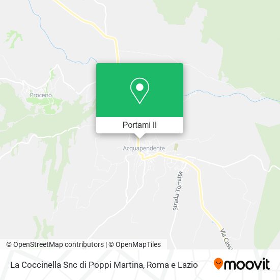 Mappa La Coccinella Snc di Poppi Martina